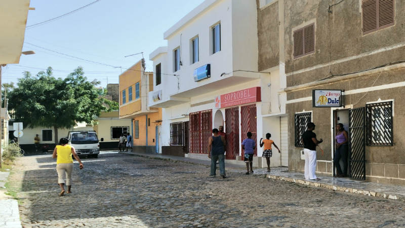 Straße in Kap Verde